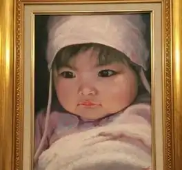 王诗龄爷爷每年为她画像,看清图五的回眸一笑,网友像极了杨幂