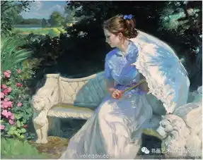 俄罗斯绘画春天蝴蝶飞舞美丽的女孩儿破土而出