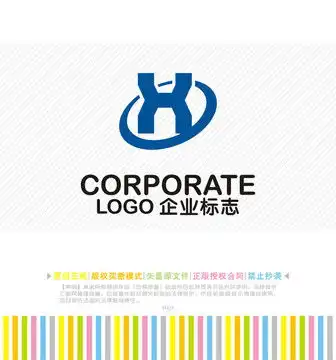 x字母简洁logo