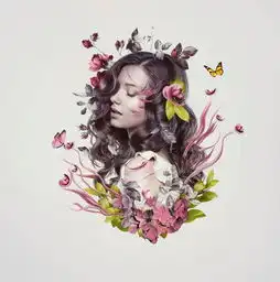 教你如何使用ps制作花纹人像海报