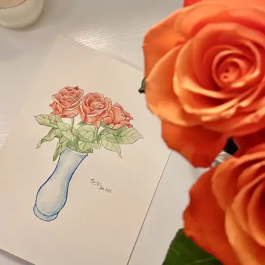 指鹿的相册水彩铅笔