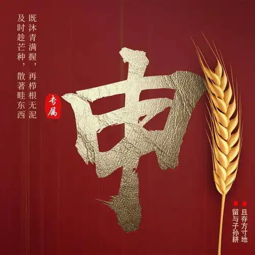 今日芒种,送你15张姓氏头像,种下光芒,岁月生香