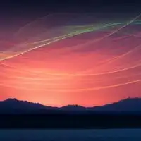 唯美星空极光美翻了微信头像微信头像图片大全