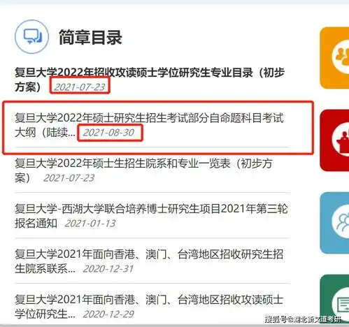 复旦大学2022考研自命题科目考试大纲有变动,考生请注意