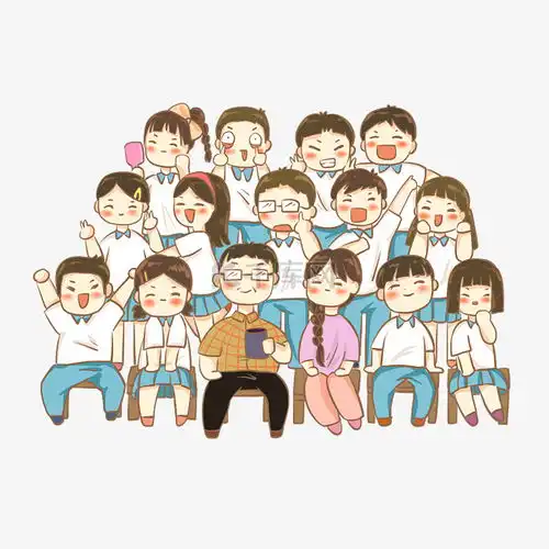 小学生毕业照卡通漫画素材图片免费下载千库网