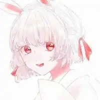 二次元兔兔女生头像