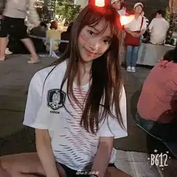 韩国本土美女球迷观战世界杯各个颜值在线