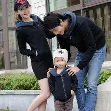 亲子装秋装2013款母女装加厚卫衣外套家庭装秋冬新款母女装特价
