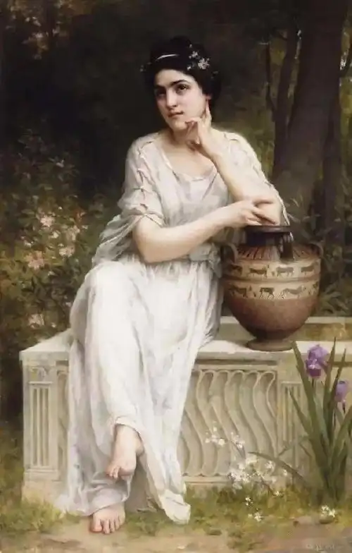 法国古典唯美女肖像油画︱查尔斯阿玛布尔勒努瓦绘画作品