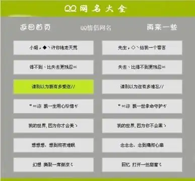 qq群名字大全