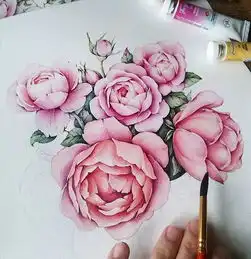 彩铅结合水彩来画手绘,童话般的精致