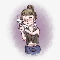 欧美小姑娘卡通插画图片素材其他格式下载动漫人物大全