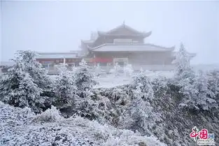 冰雪奇缘充满禅意的峨眉山雪世界组图