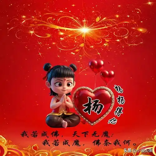 哪吒ai绘画姓氏头像杨郭丛覃王路邹卢孔