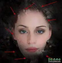 ps创意设计一张抽象效果的火焰脸谱特效教程6