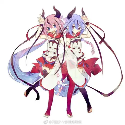 vocaloid冷门虚拟歌手图片欣赏21v5四新组鸣花双子v6系列