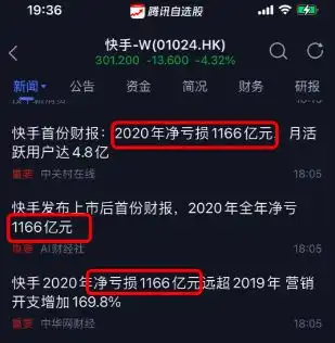 快手做梦都没想到,自己能亏1166亿