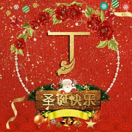 圣诞节专属微信头像50张写有你们的姓氏,拿走不谢