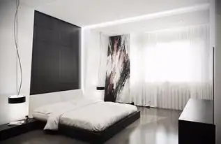 40款黑白色调卧室或张扬或随性将家装点得异常美丽