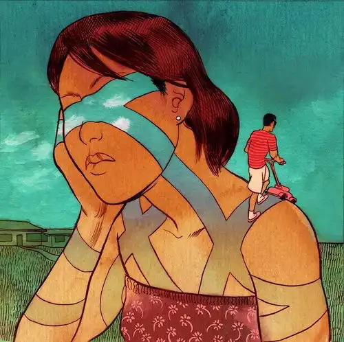 插画题材与颜色都十分抢眼