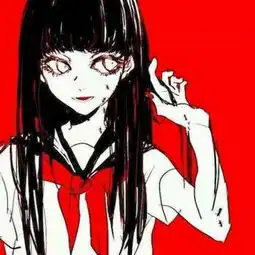 超级丧的动漫头像女二次元病娇血腥头像最恐怖