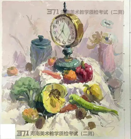 2021届河南省美术联考二测高分卷素描色彩速写优秀试卷