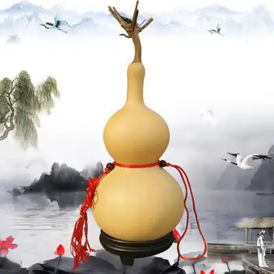 天然葫芦摆件文玩风水招财家居工艺品中国结挂件大小装饰镇宅化煞