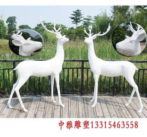 玻璃钢动物鹿雕塑邯郸动物鹿玻璃钢雕塑生产厂家
