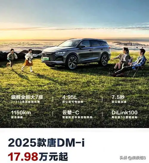 比亚迪2025款唐dmi家庭出行必备suv,性能卓越,乐享全能驾驶