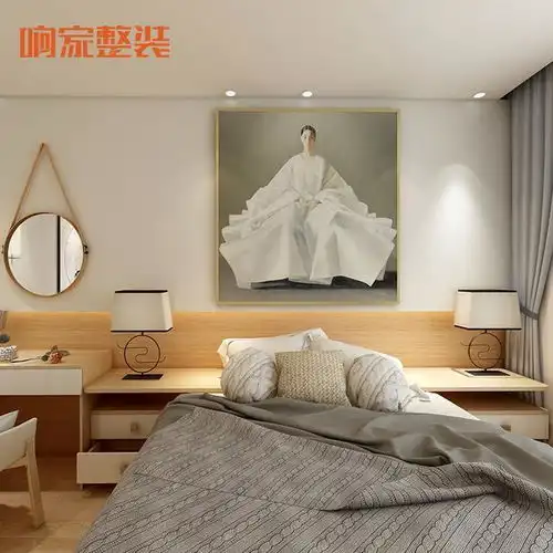 110㎡新房佛山响家禅意新中式装修,卧室绝对惊艳