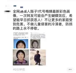 紧急扩散今天,保亭人疯狂刷屏的梅姨新画像是假的公安已辟谣