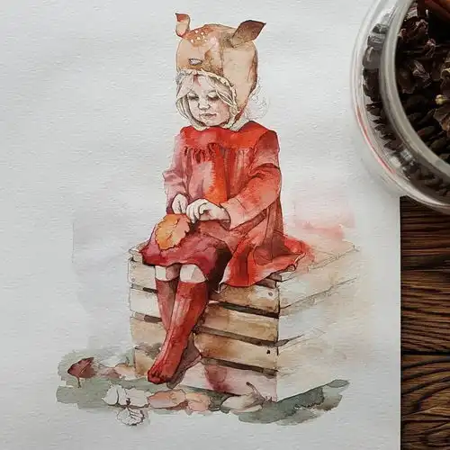 水彩画手绘很有意境的水彩手绘喜欢这样的画风