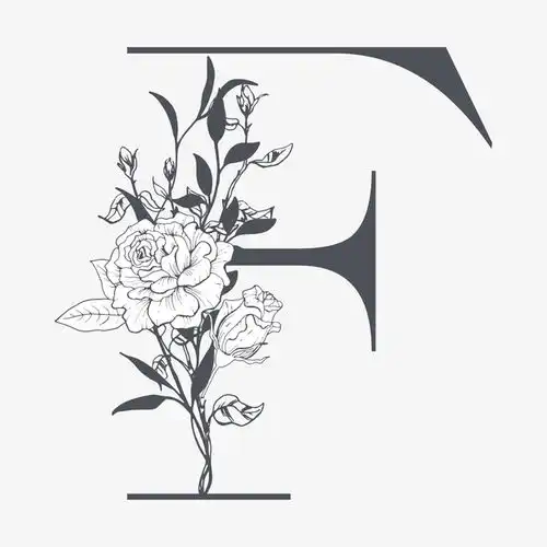 素雅花枝字母f矢量图高清素材免抠设计图片免费下载页面网页平面电商创意素材png素材素材