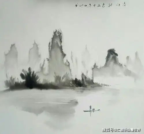 他笔下的江南烟雨山也虚无,树也缥缈,美得宁静致远