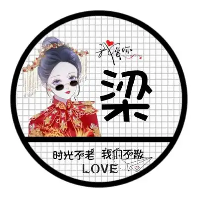 情侣姓氏头像男生,我爱你时光不老我们不散