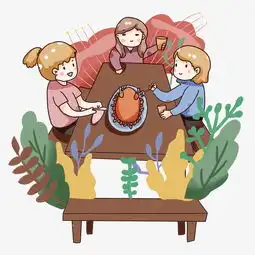 手绘卡通感恩节吃火鸡图片素材其他格式下载动漫人物大全
