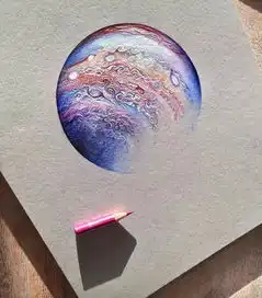 这些宇宙图好美作为一名自然科学画家,窗外景色不一般