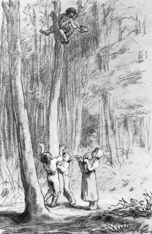 大师米勒素描作品,最美的素描饱含真诚︱艺术名画