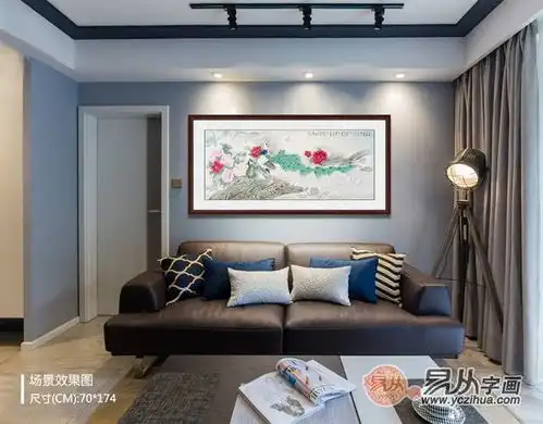 沙发后面挂牡丹好吗有什么好的寓意