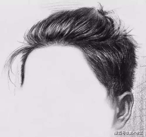 想要你的素描得高分,广州画室老师将处理头发的技巧送你