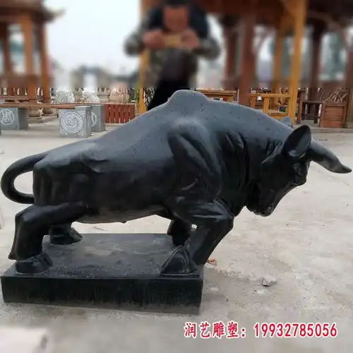 拓荒牛垦荒牛崛起牛奋进渭南大理石雕塑牛图片