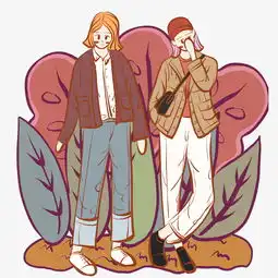 小清新文艺风少女卡通手绘小插画图片素材其他格式下载动漫人物大全