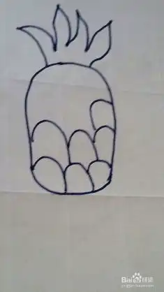 简笔画菠萝的最简单的画法