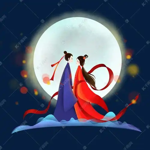 七夕情人节牛郎织女鹊桥相会素材图片免费下载千库网