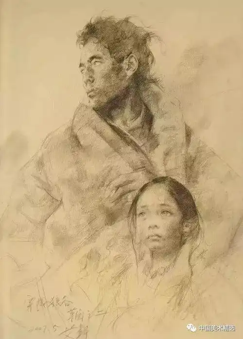 清澈而又悲伤,艾轩油画及素描作品