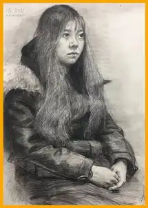 素描头像的画法与作品