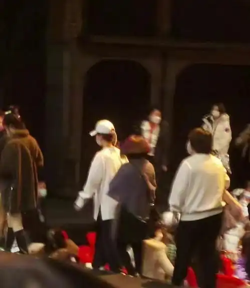 网友偶遇杨紫看肖战如梦之梦演出工作室送花篮