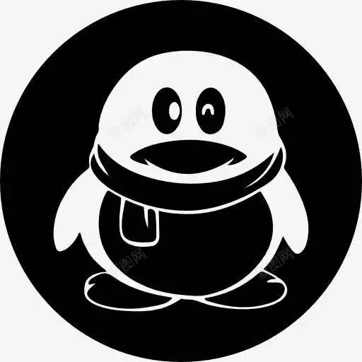 qq的社会标志的企鹅图标页面网页平面电商创意素材企鹅图标