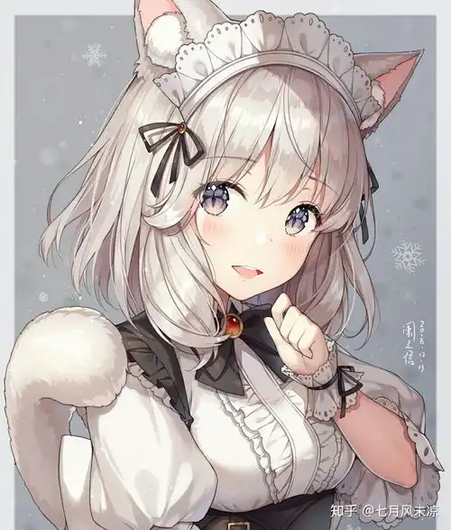 可爱的狐妖少女高清头像个人很喜欢哒o
