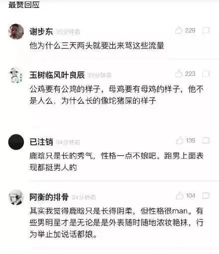 知名编剧汪海林公然炮轰鹿晗暗讽其娘炮审美病态鹿晗实力打脸